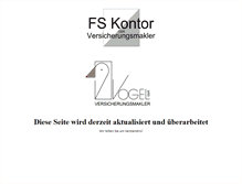 Tablet Screenshot of fs-kontor.de